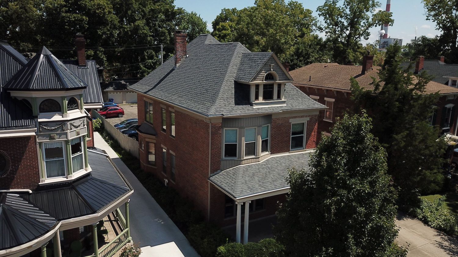 asphalt shingle roof on attractive homes