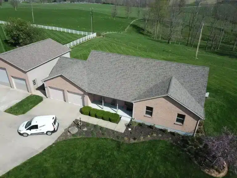 brand new roof in rural ohio