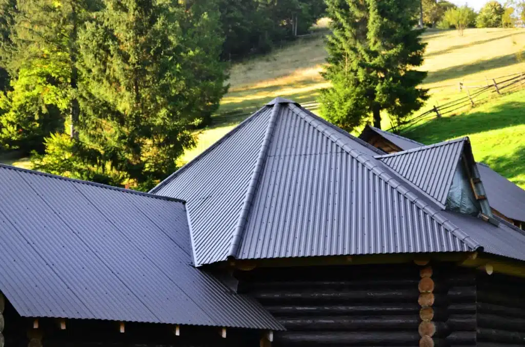 metal roof colors-black