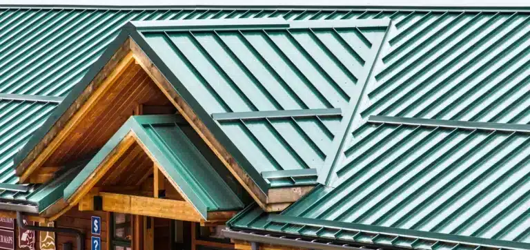 metal roof colors-green