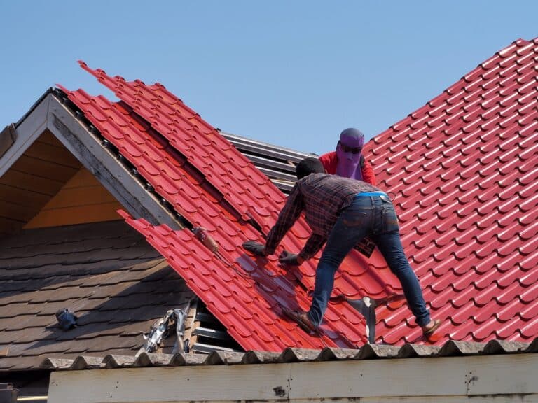 metal roof installation