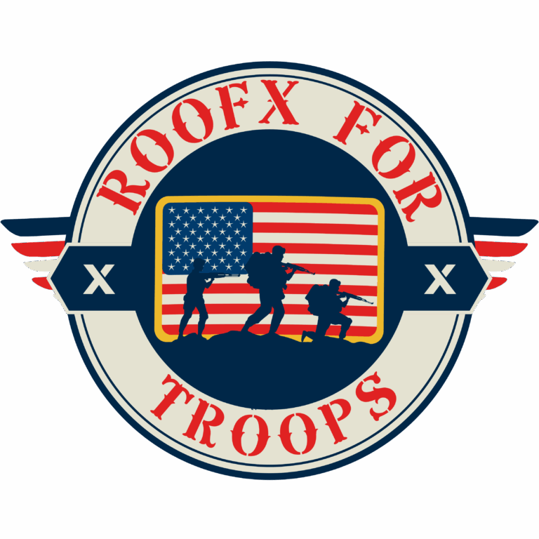 RoofX for Troops Logo